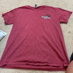 Amazon Women's Red Short Sleeve Tee